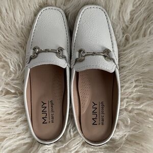 MJNY by Marc Joseph White Loafers